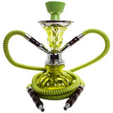 Pumpkin Green Two Hose Hookah