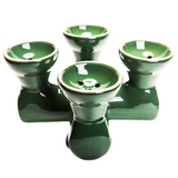 Quadruple Flavor Green Hookah Bowl