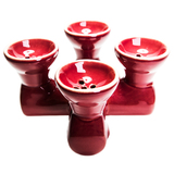 Quadruple Flavor Red Hookah Bowl
