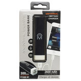 External Power Bank Black 2600 MAH