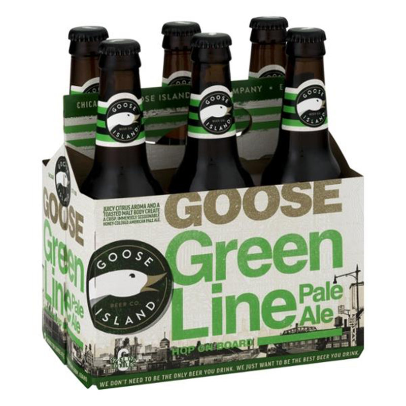 Goose Island Green Line Pale Ale 6pk 12oz Btl 5.4 ABV delivered in