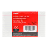 Mead Ruled Index Cards 100ct