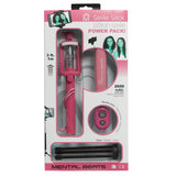Selfie Stick Pink Bluetooth Set