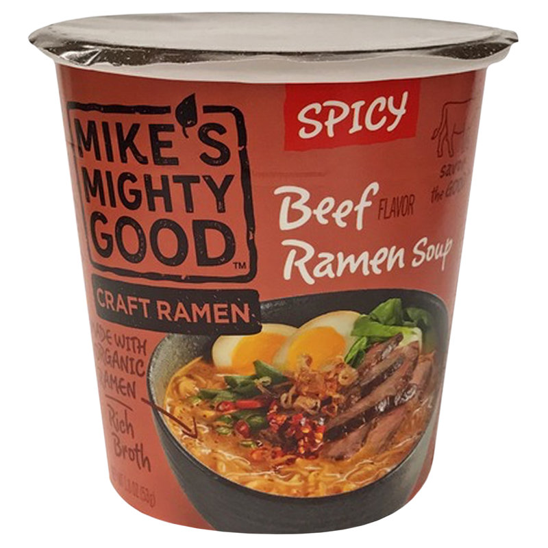 Mike's Mighty Good Spicy Beef Ramen Soup 1.8oz