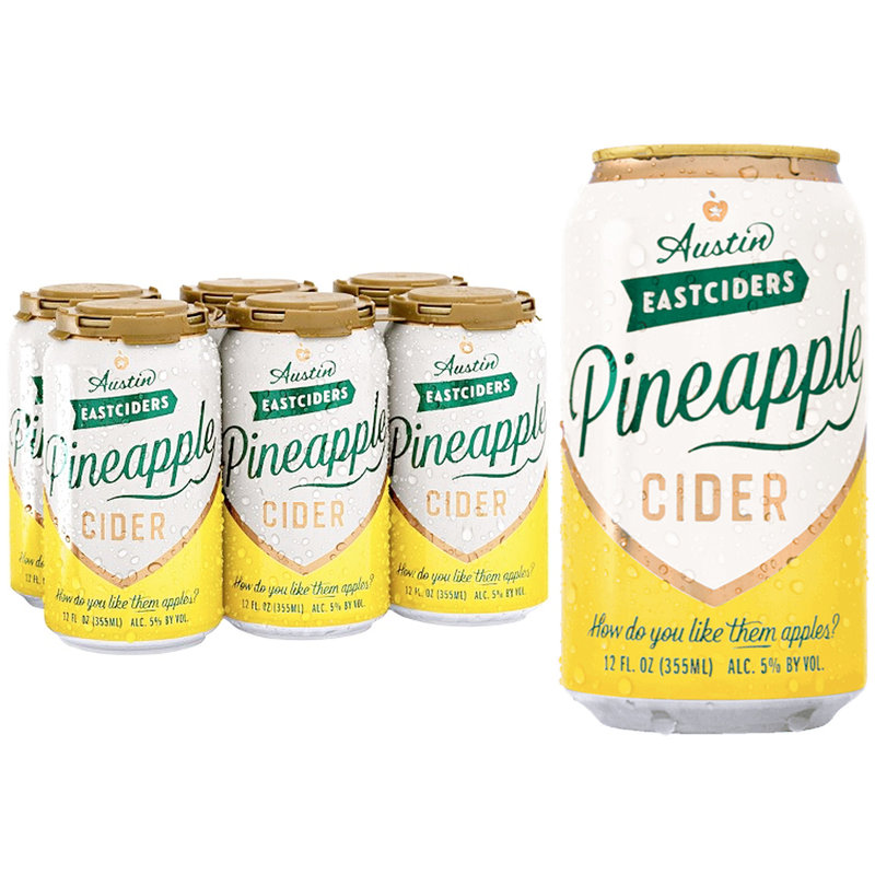 Austin Eastciders Pineapple Cider 6pk 12oz Can 5.0 ABV delivered in