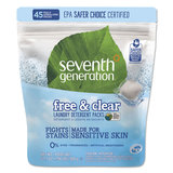 Seventh Generation Free & Clear Laundry Detergent Packs 45ct
