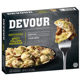 Devour Frozen Pesto Ravioli with Spicy Italian Sausage Meal 12oz