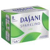 Dasani Lime Sparkling Water 8pk 12oz Can