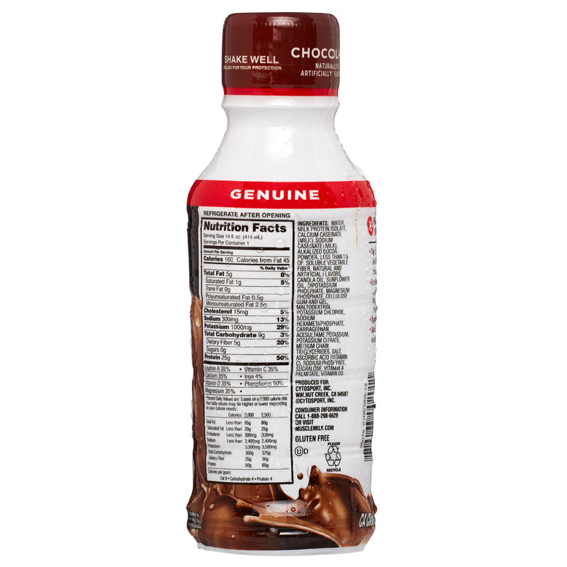 Muscle Milk Chocolate Protein Shake 14oz : Drinks fast ...