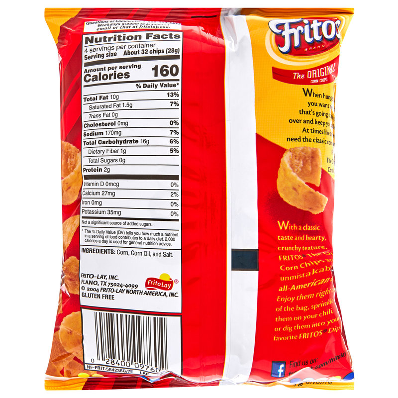 Fritos Original Corn Chips 4oz : Snacks fast delivery by App ...