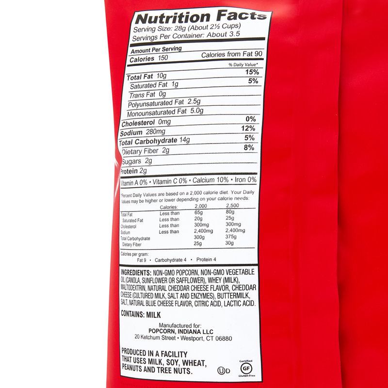 Popcorn Indiana Aged White Cheddar 3.5oz Snacks fast delivery by App