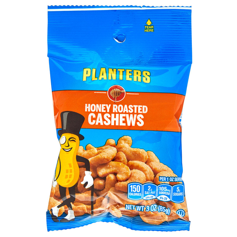 Planters Honey Roasted Cashews 3oz delivered in minutes