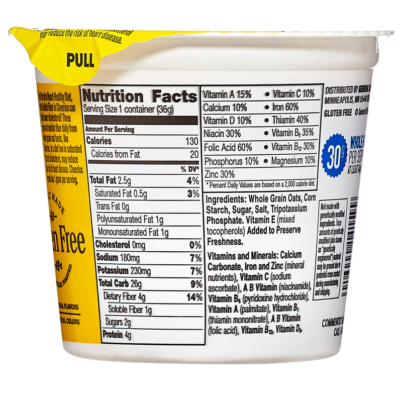 Cheerios Cereal Cup 1.38oz Grocery fast delivery by App or Online