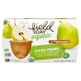 Organic Diced Pears 4ct 4oz