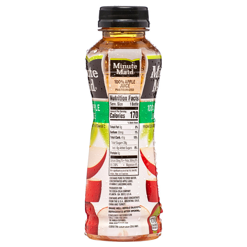 Minute Maid Apple Juice 12oz Btl