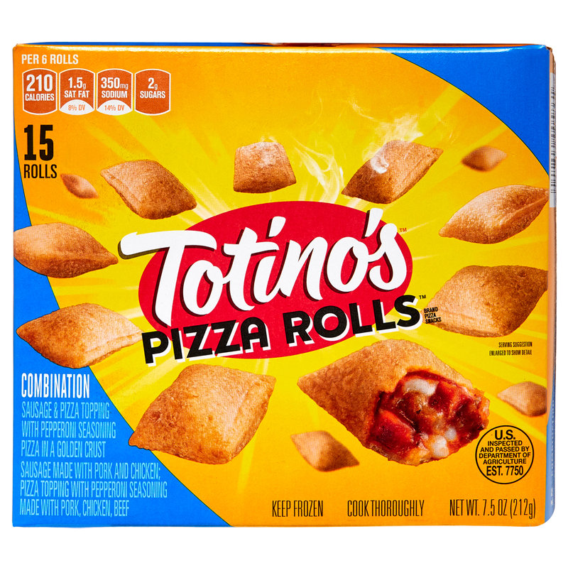 Totino's Frozen Combination Pizza Rolls 15ct 7.5oz : Quick ...