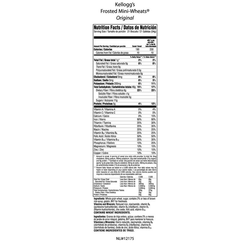 Frosted Mini Wheats Cereal 18oz