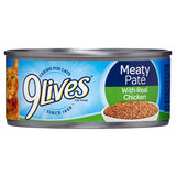 9Lives Meaty Pate with Real Chicken and Tuna Cat Food 5.5oz