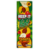 Keep It 100 Peachy Punch 3 mg E-Liquid 100 ml Bottle