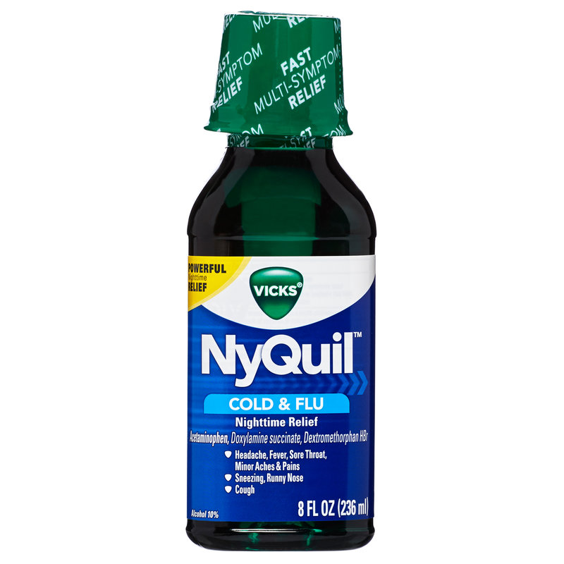 Vicks Nyquil Cold & Flu Relief Liquid 8oz delivered in minutes