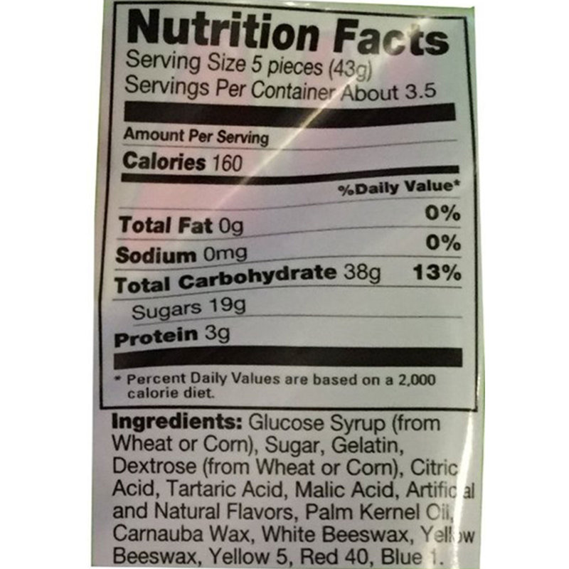 36 Haribo Gummy Bears Nutrition Label - Labels 2021