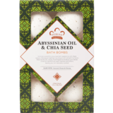 Nubian Heritage Bath Bombs Abyssinian Oil & Chia Seed 6ct