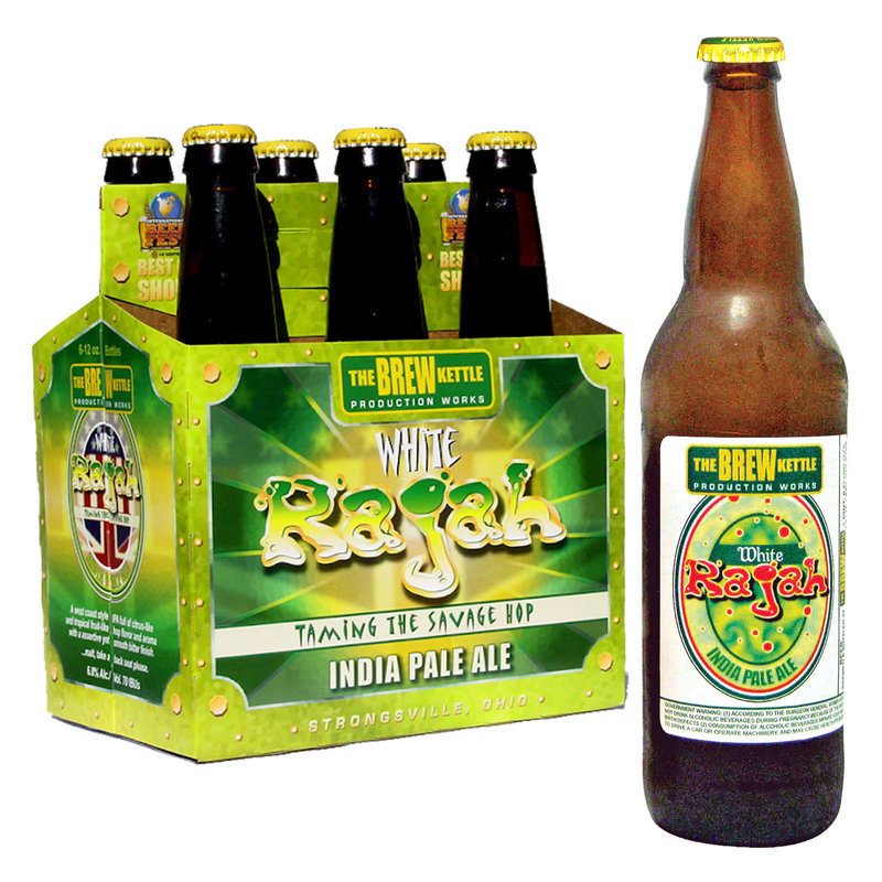 Brew Kettle White Rajah IPA 6pk 12oz BTL 6.8% ABV : Alcohol ...