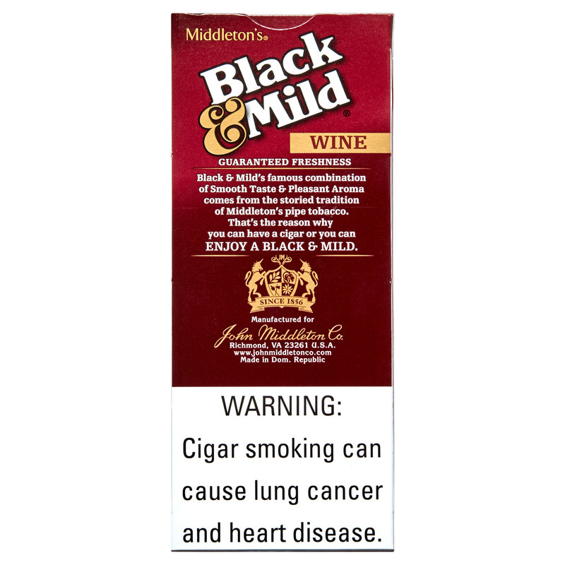 Black & Mild Wine Cigarillos 5ct Smoke Shop fast delivery by App or