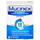 Mucinex SE Extended Release Bi-Layer Tablets 20ct