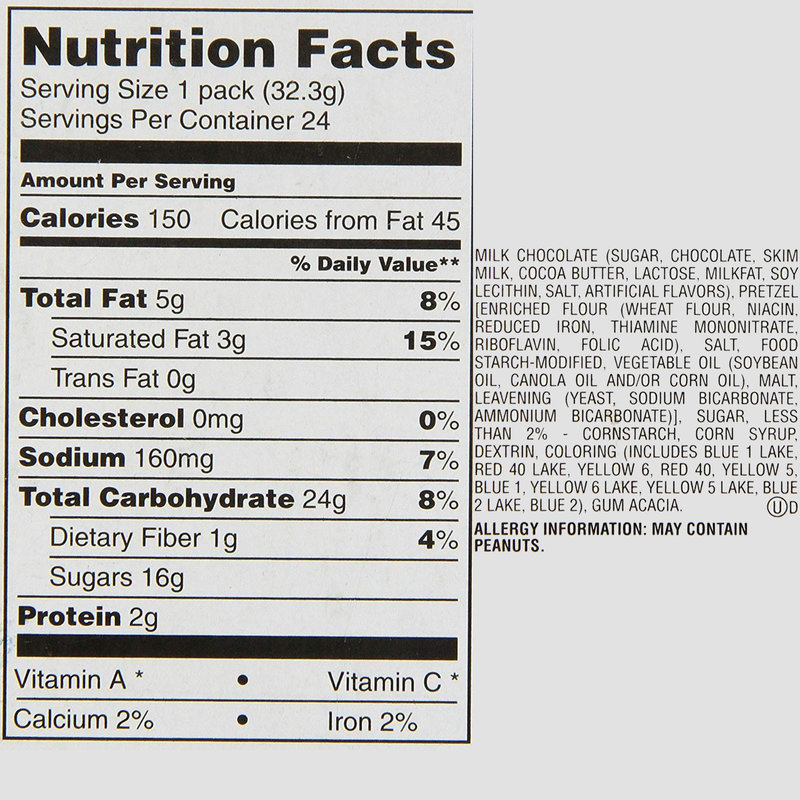 M&M's Pretzel Chocolate Candy 1.14oz : Snacks fast delivery ...