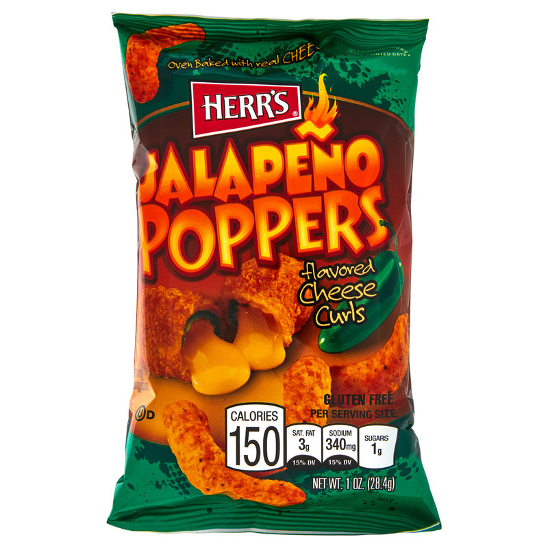 Herr S Jalapeno Poppers Cheese Curls 1oz Delivered In Minutes