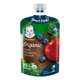 Gerber Organic Apple Blueberry Spinach Pouch 3.5oz