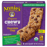 Annie's Homegrown Organic Chocolate Chip Chewy Granola Bars 6ct