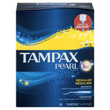 Tampax Pearl Plastic Tampons Regular Unscented 18ct