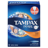 Tampax Pearl Plastic Tampons Super Plus Unscented 18ct