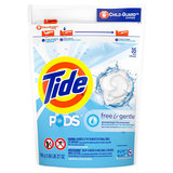 Tide Pods Free & Gentle Liquid Laundry Detergent Pacs 35ct