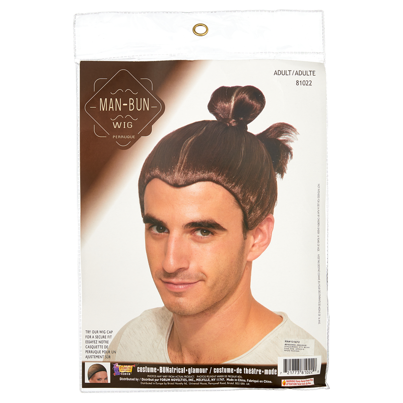 Man bun wig clearance