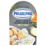 Philadelphia Chive & Onion Cream Cheese Dip and Bagel Chips 2.5oz