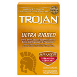 Trojan Ultra Ribbed Condoms 12ct