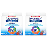 2 Mucinex Fast Max Caplets All In One Cold & Flu 8ct