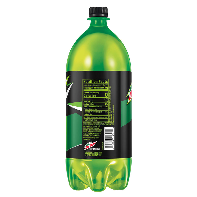 Mountain Dew Zero 2 Liter : Drinks fast delivery by App or Online