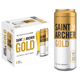 Saint Archer Gold Lager 6pk 12oz Can 4.2% ABV