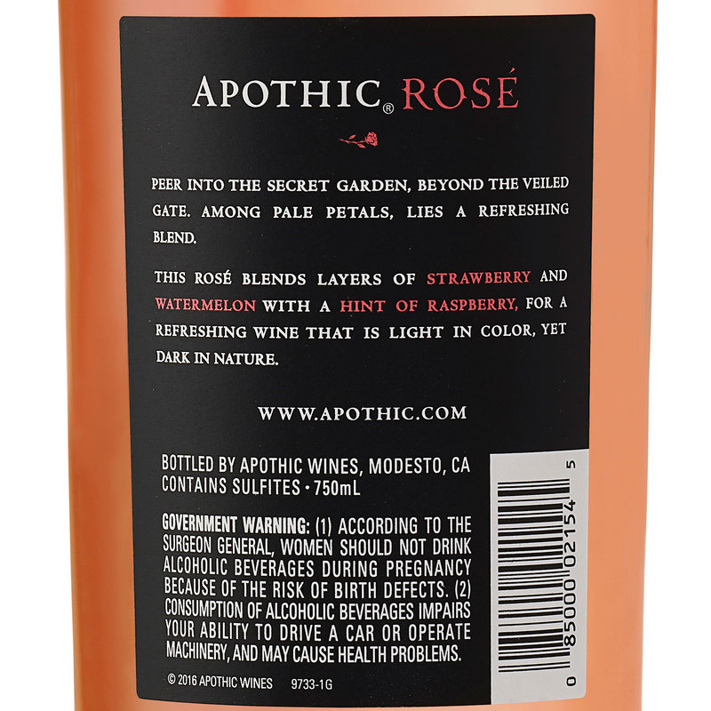 Apothic Rose 750 ml Alcohol fast delivery by App or Online
