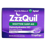 Vicks ZzzQuil Nighttime Sleep Aid LiquiCaps 12ct