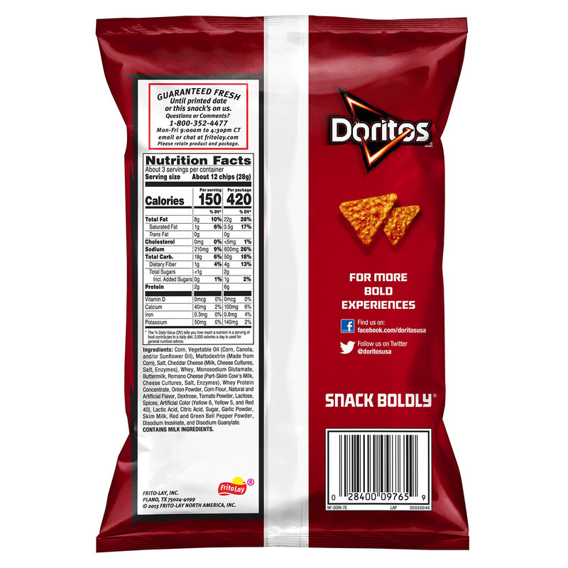 Doritos Nacho Cheese 2.5oz : Snacks fast delivery by App or ...