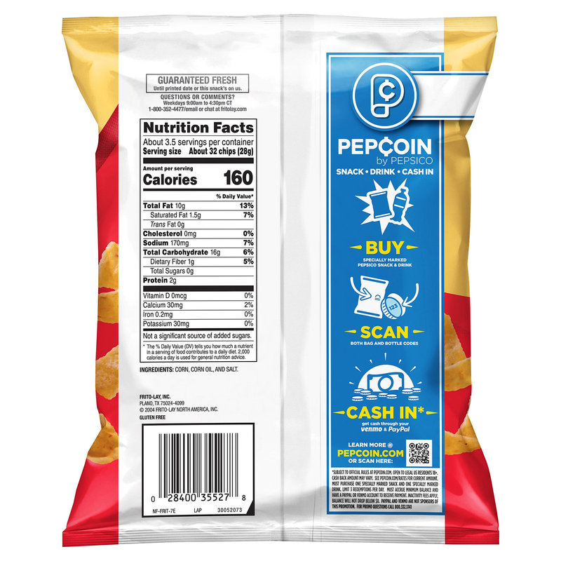 Fritos Original Corn Chips 3.25oz : Snacks fast delivery by ...