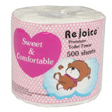 Rejoice Toilet Paper Roll 2-Ply 500 Sheets