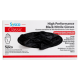 Sysco High Performance Large Black Nitrile Gloves 100ct