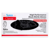 Sysco High Performance Xtra Large Black Nitrile Gloves 100ct