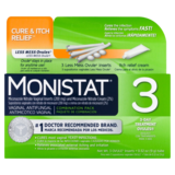 Monistat 3-Day Cure & Itch Relief Treatment Ovules 3ct